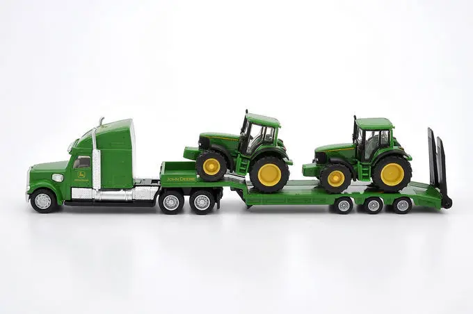 Siku 1837 Земляные С JohnDeere Трактора бортовой прицеп грузовика (bulk) 1: 87 сплава металла