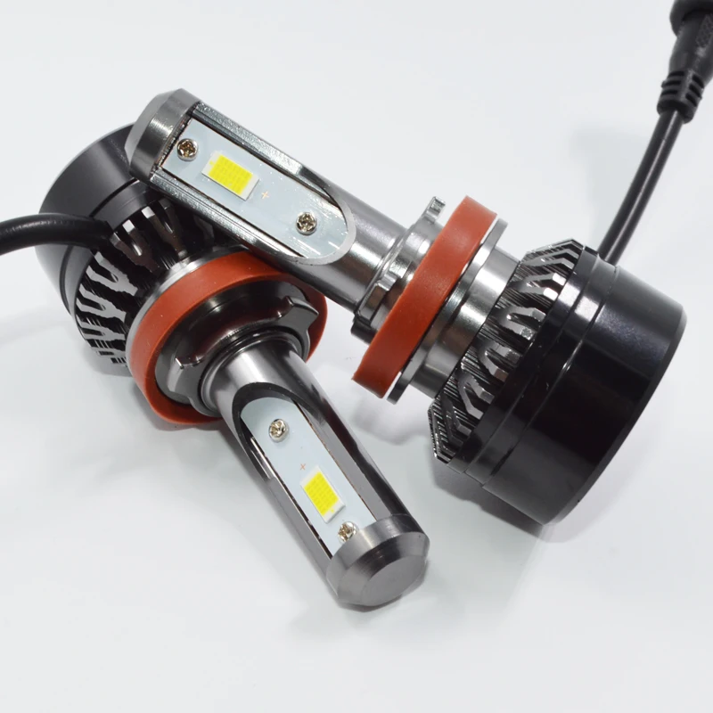 2 шт. H8 H11 фары 60 Вт 10000lm 6000K Светодиодные Автомобильные лампы белый DC 12v 24v фары|h8