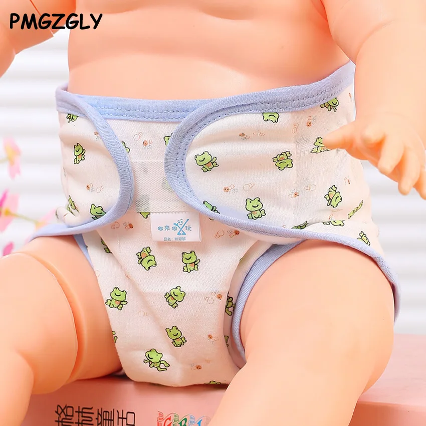 Многоразовые водонепроницаемые тканевые подгузники дышащие двухрядные мягкие