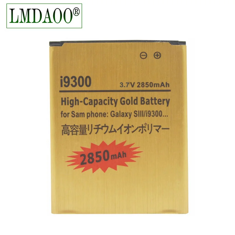 EB L1G6LLU 2850 мАч высокой Ёмкость батарея золотого цвета для Samsung Galaxy S3 SIII S 3 III I9300 i535 i747