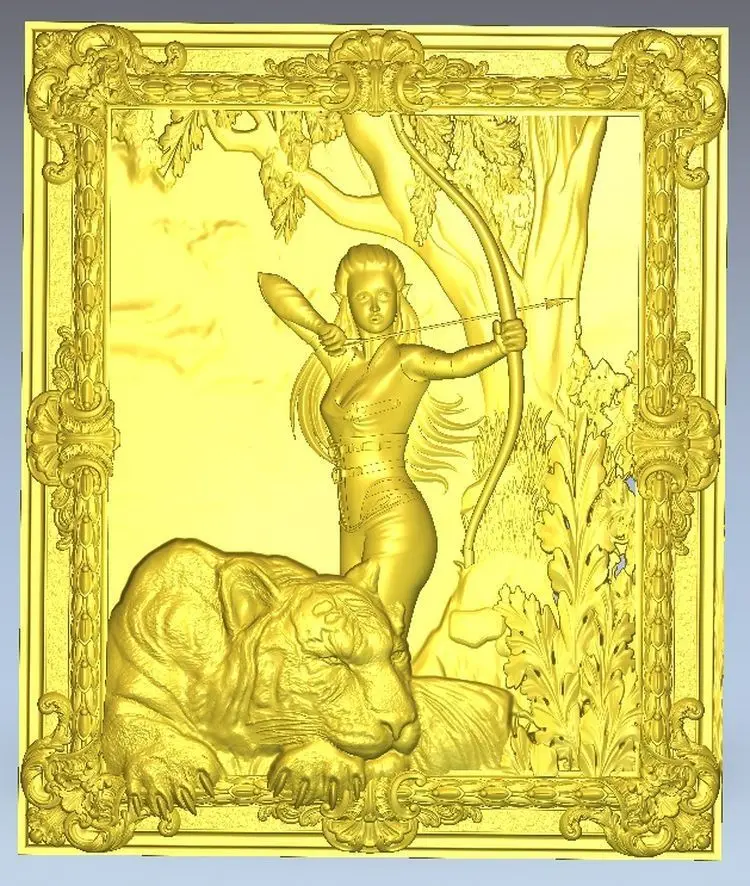 Рельефная 3d модель Panno_P60 для ЧПУ в формате STL|for cnc|3d model relief3d relief |