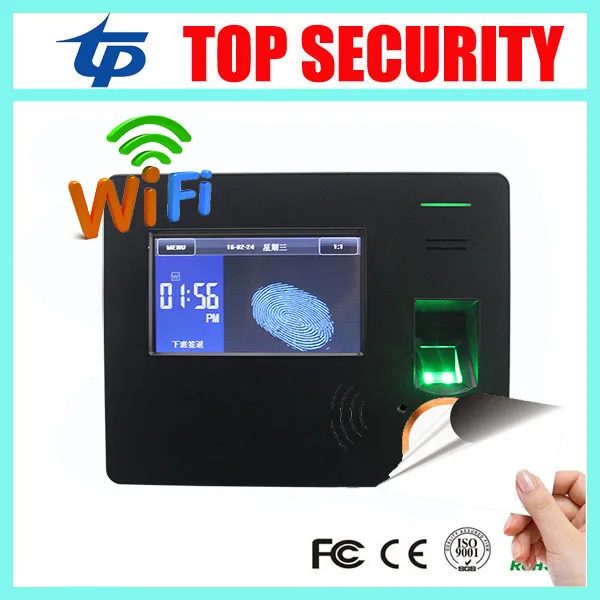 Биометрические Время посещения CS600 WI-FI tcp/ip распознавания отпечатков пальцев 13.56