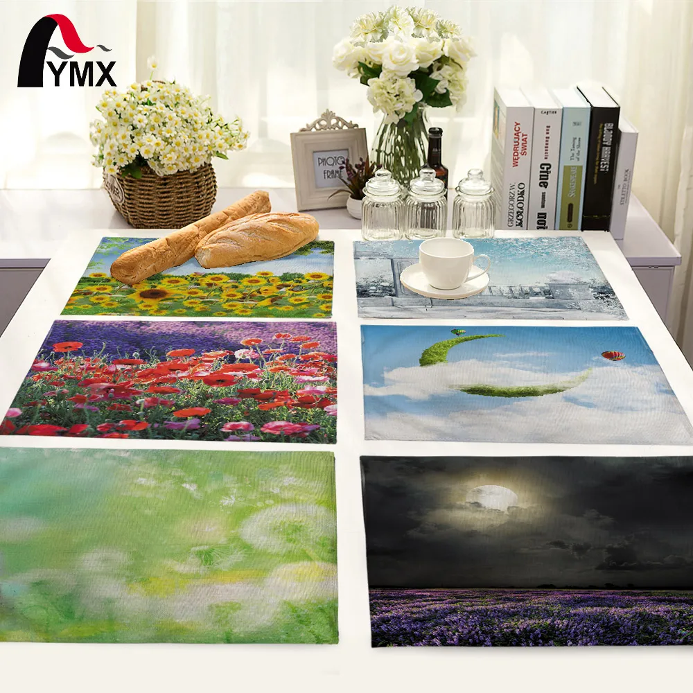 Красивый коврик для стола с принтом одуванчика салфетка цветком мандалой