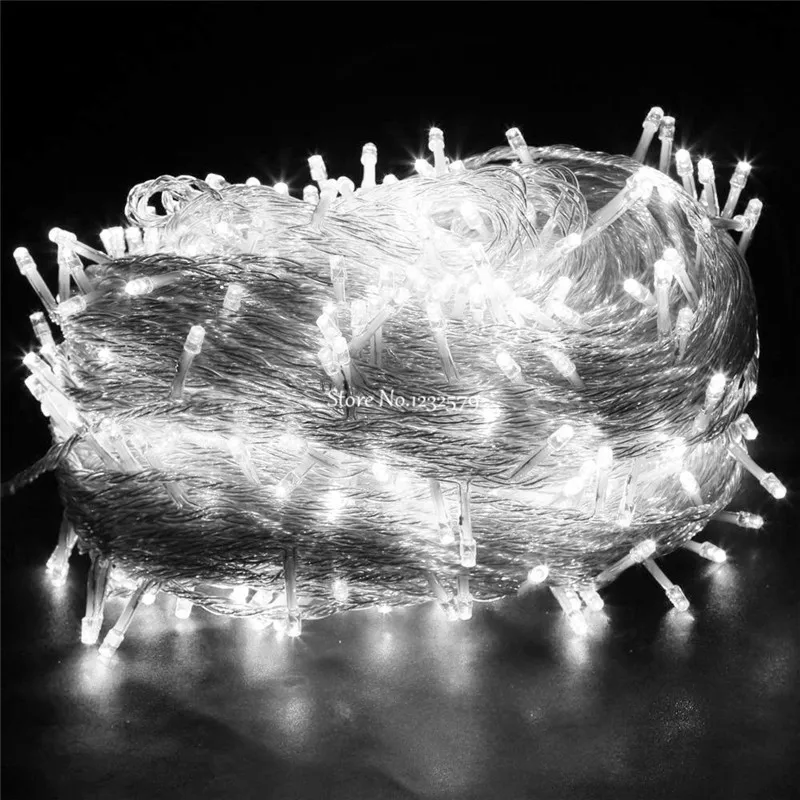 50 м 400 LED AC220V сказочные гирлянды рождественские свадебные украшения светильники