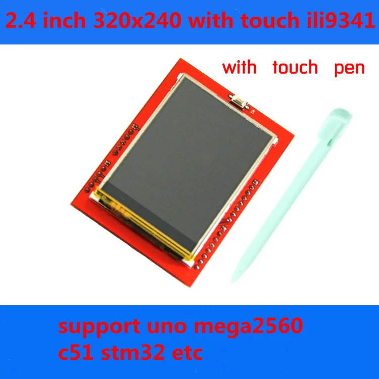 Сенсорный ЖК дисплей 2 4 дюйма TFT 320x240 Вт с считывателем TF сенсорная ручка для платы