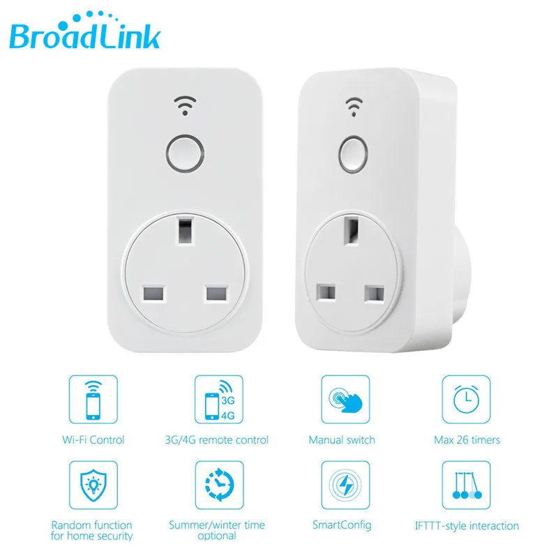Розетка Беспроводная Broadlink SP2 13 А 250 В 2 4 ГГц Wi Fi|Смарт-гаджеты| |