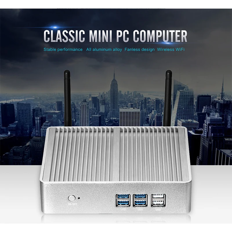 Новинка 3205 настольный мини компьютер Core i3 4010U 5005 U 4010Y i5 4210Y безвентиляторный микро