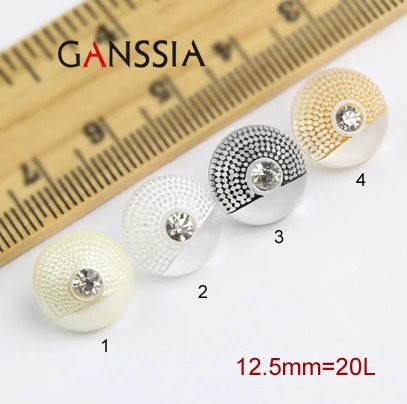 30 шт./лот размер: 12 5 мм модная пуговица с каменным хвостовиком для детского шитья