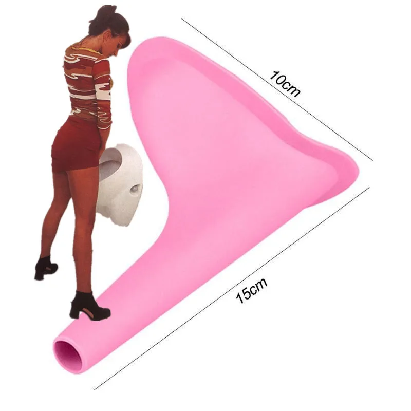 2 шт. Портативный женский писсуары мягкий силиконовый стоьте вверх в женщина