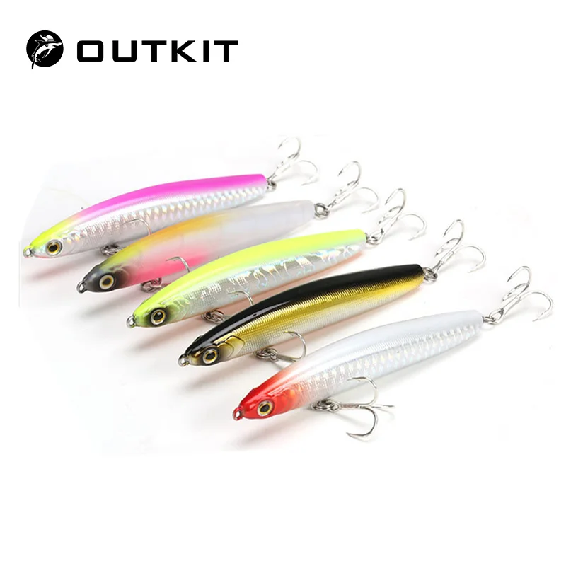 

OUTKIT Высококачественная Рыболовная Приманка 12/17 г, Тонущий Карандаш, длинное литье, шэд гольян, искусственная приманка на щуку, 1 шт.