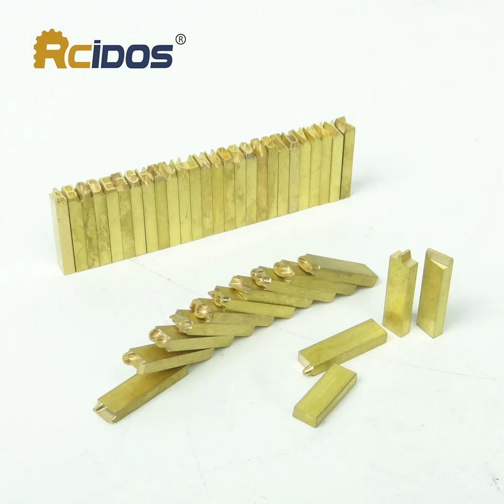 2*3/4*15 мм RCIDOS кодировочная машина буквы/латунные гибкие буквы, число, алфавит, символ настройки шрифт, DY-8 символов формы