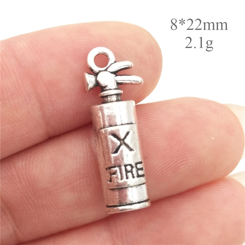 Набор из 30 шт. подвески для пожарников сплава и металла античные посеребренные