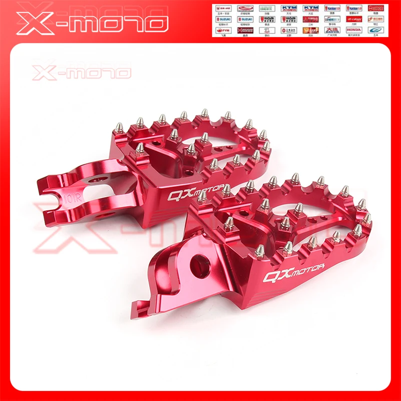Красный ЧПУ Заготовка MX подножки подставки педали подножки для CR crf450r crf 450 crf250r crf250x CR125/250 МОТОЦИКЛ