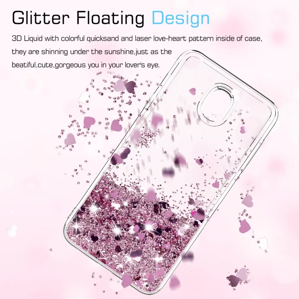 Чехол J7 2018 с жидким блеском для samsung Galaxy Refine star V мягкий чехол из ТПУ динамическим