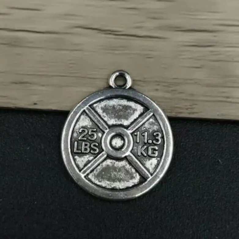 30 шт. смешанные боксерские перчатки гантели и латунный сустав подвески-Подвески