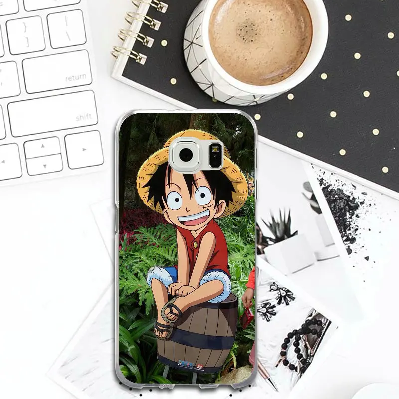 Soft TPU Silicon Cover for Samsung Galaxy S2 S4 S5 S6 S7 S8 S9 Edge Plus Note 2 3 4 5 8 Anime One Piece Series |