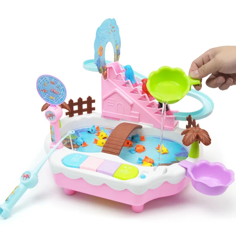 Набор игрушек для рыбалки магнитная игра в воду детские игрушки рыба квадрат
