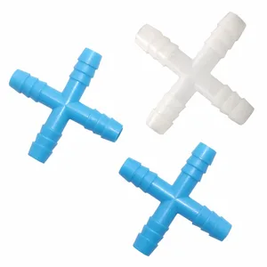 Тройник с поперечными зазубринами, 8 мм, 4 способа, 20 шт., делитель воды Штуцер для полива сада, шланга, системы полива сада, теплицы