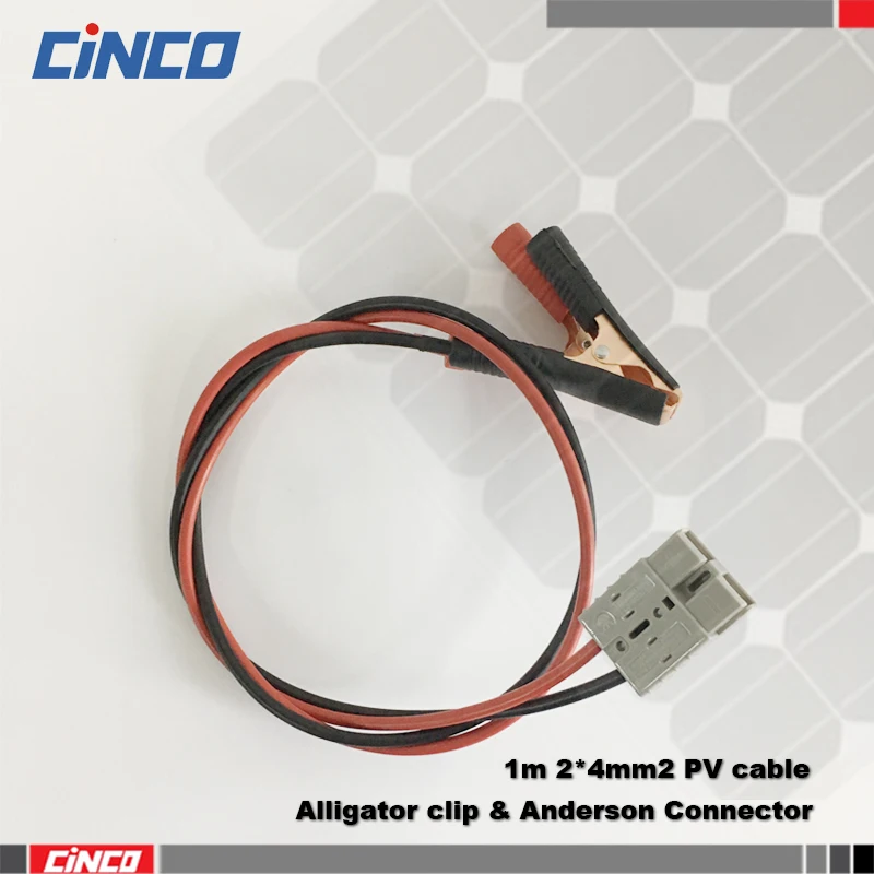 1 пара x 50A 600 в разъем SH50 2.5mm2 4 мм2 6 Солнечный Кабель с зажимом аллигатора для