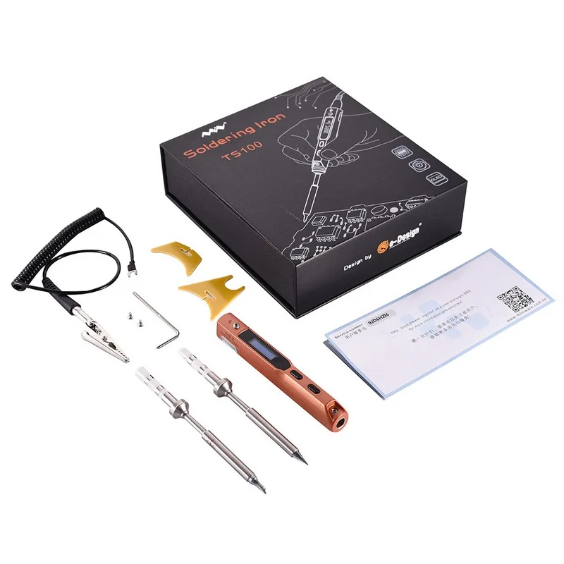 BC2+I/K+I/D24+I Full Set Intelligent Programmable Electric Soldering Iron Digital LCD Mini TS100 Control Terminal | Инструменты