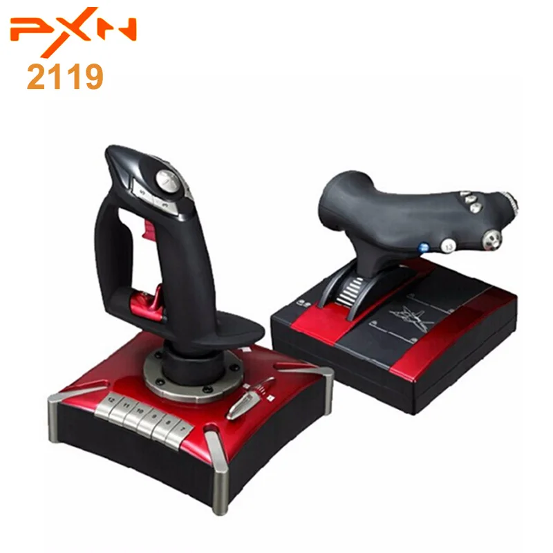 Оригинальный PXN 2119 проводной джойстик игры с 7 оси/8 способ ключ виджет шапки/16