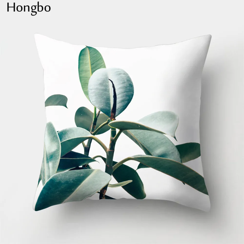 11 Hongbo 1 шт. чехол для подушки рождественские украшения для дома тропический лес зеленые листья Подушка с изображением кактуса чехлы - Цвет: 11