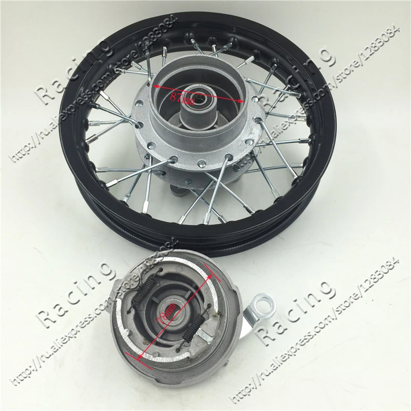 Задние 10 дюймовые колесные диски из алюминиевого сплава с 28 отверстиями