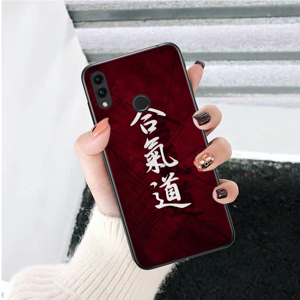 Японский силиконовый чехол aikido Judo для Huawei honor 6A 7A Pro 7X 8 Lite 8A 8X 8C 9 Note 10 View 20 20S 9X |