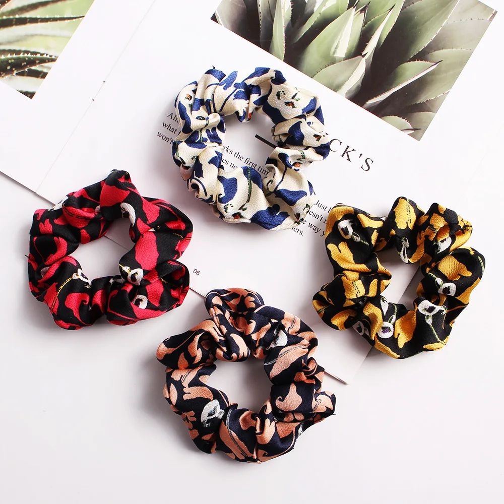 Новинка шифоновые резинки женские эластичные для волос Цветочная резинка