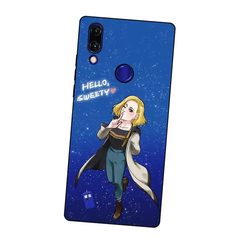N430 Tardis Doctor Who Black Silicone Case Cover For Xiaomi Redmi Note 3 4 4X 5 5A 6 7 Pro Global |