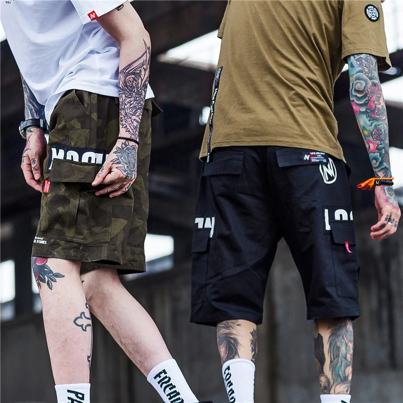 Efungal летние по колено для бегунов камуфляжные принт мужские шорты Карго Harajuku уличной моды шаровары Стиль в стиле «хип-хоп» и шорты