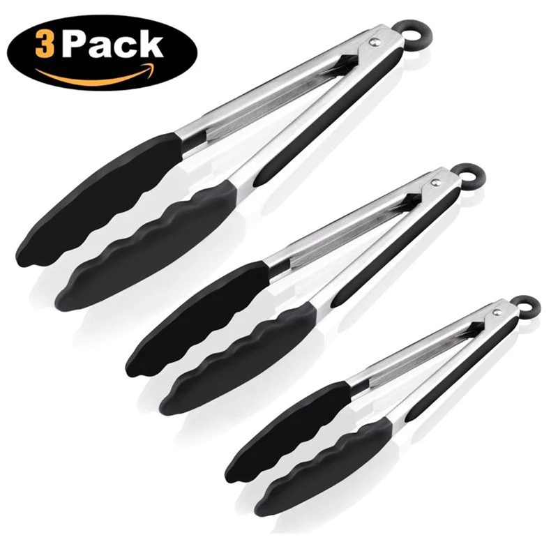 3 Pack Black 23 шт. набор кухонной посуды из нержавеющей стали, кухонные силиконовые инструменты для приготовления пищи, антипригарный термостойкий нож для пилинга, кастрюли, кастрюли, ложки - Цвет: 3 Pack Black