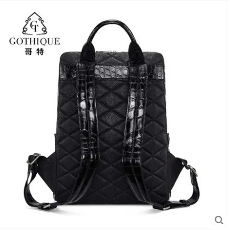 Новый рюкзак gete 2019 из крокодиловой кожи для мужчин тайской мужская сумка