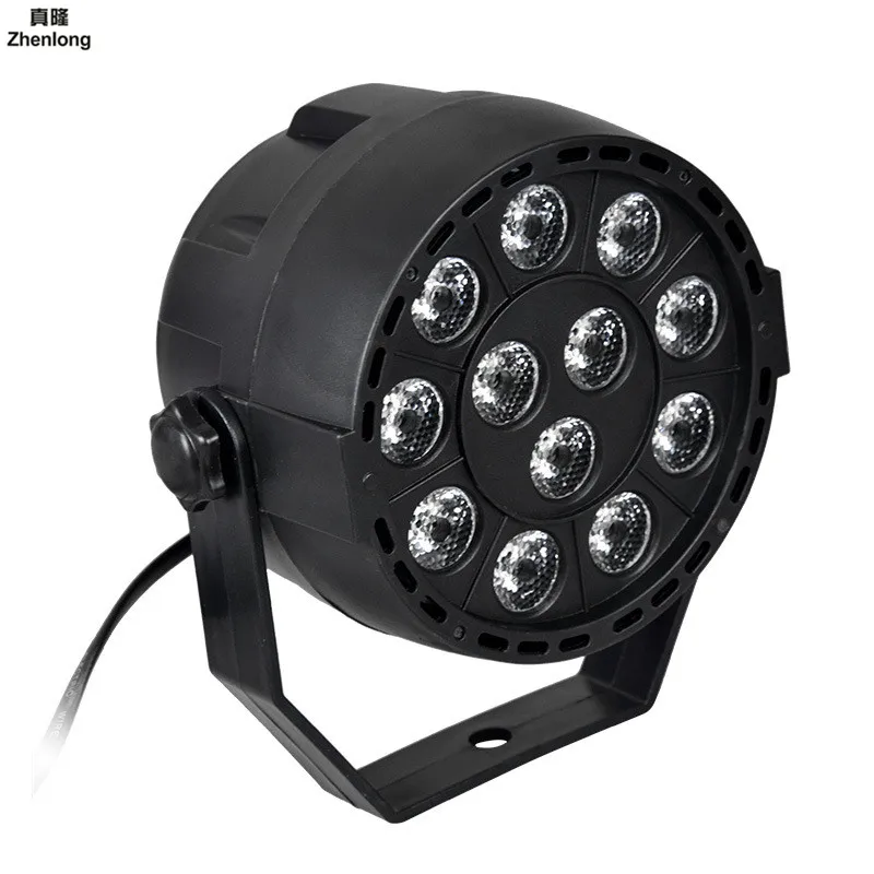 High Quality 12 Led Par Stage Light 12W LED RGB DMX 512 Mini Lighting for Club Dj Show Home Party Ballroom Bands KTV Bar | Лампы и