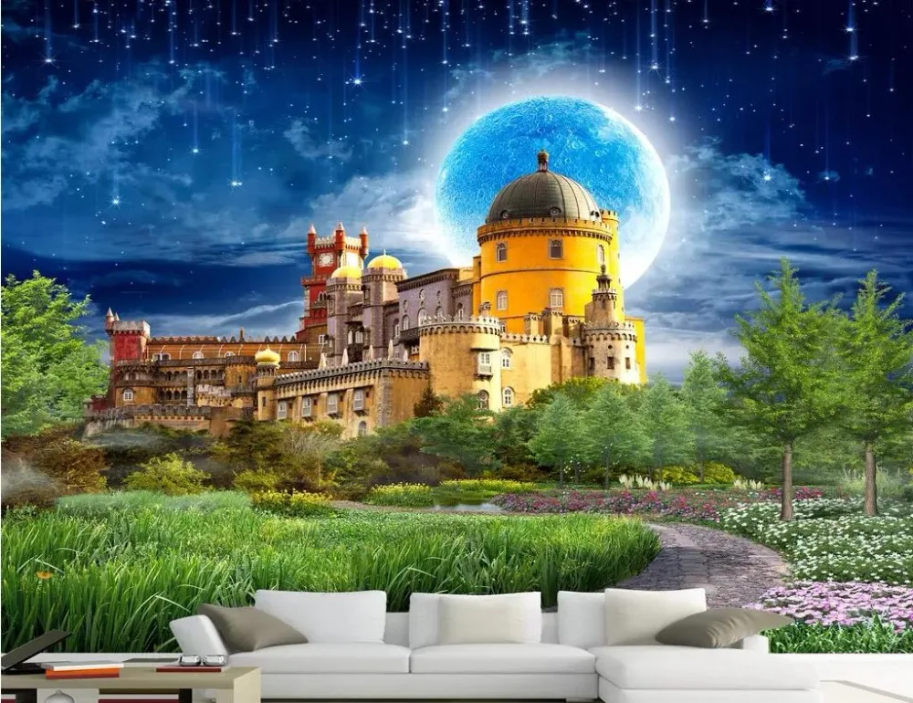 Индивидуальные 3D обои росписи Европейский стиль стереоскопический пейзаж с