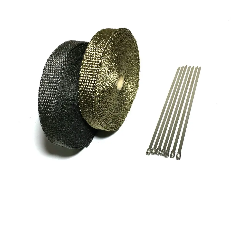 15 м/50 футов x 1 дюйм|exhaust wrap|titanium exhausttitanium exhaust heat wrap |