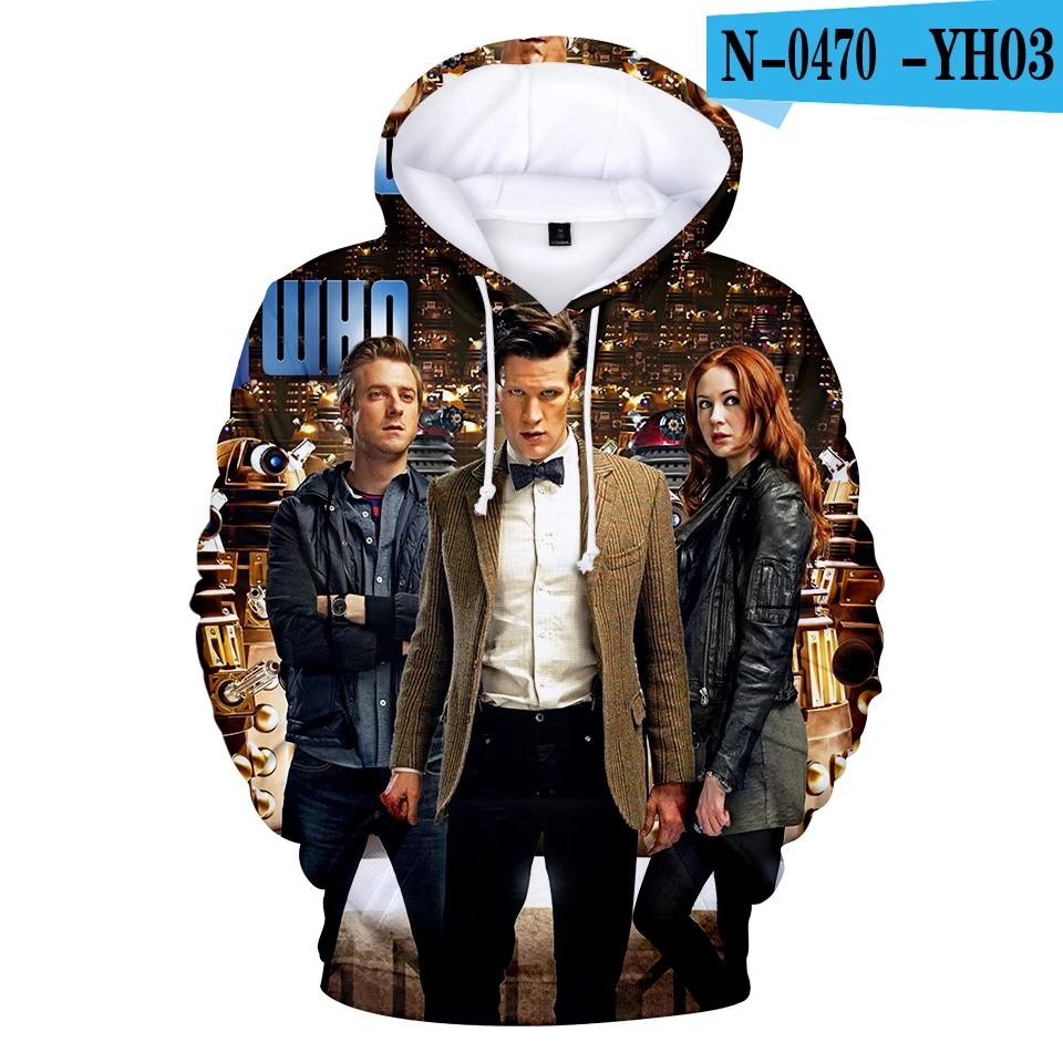 Свободные повседневные теплые толстовки Толстовка Doctor Who 3d принт для мужчин Wo с длинным рукавом Толстовка с капюшоном женские спортивные костюмы - Цвет: 3D