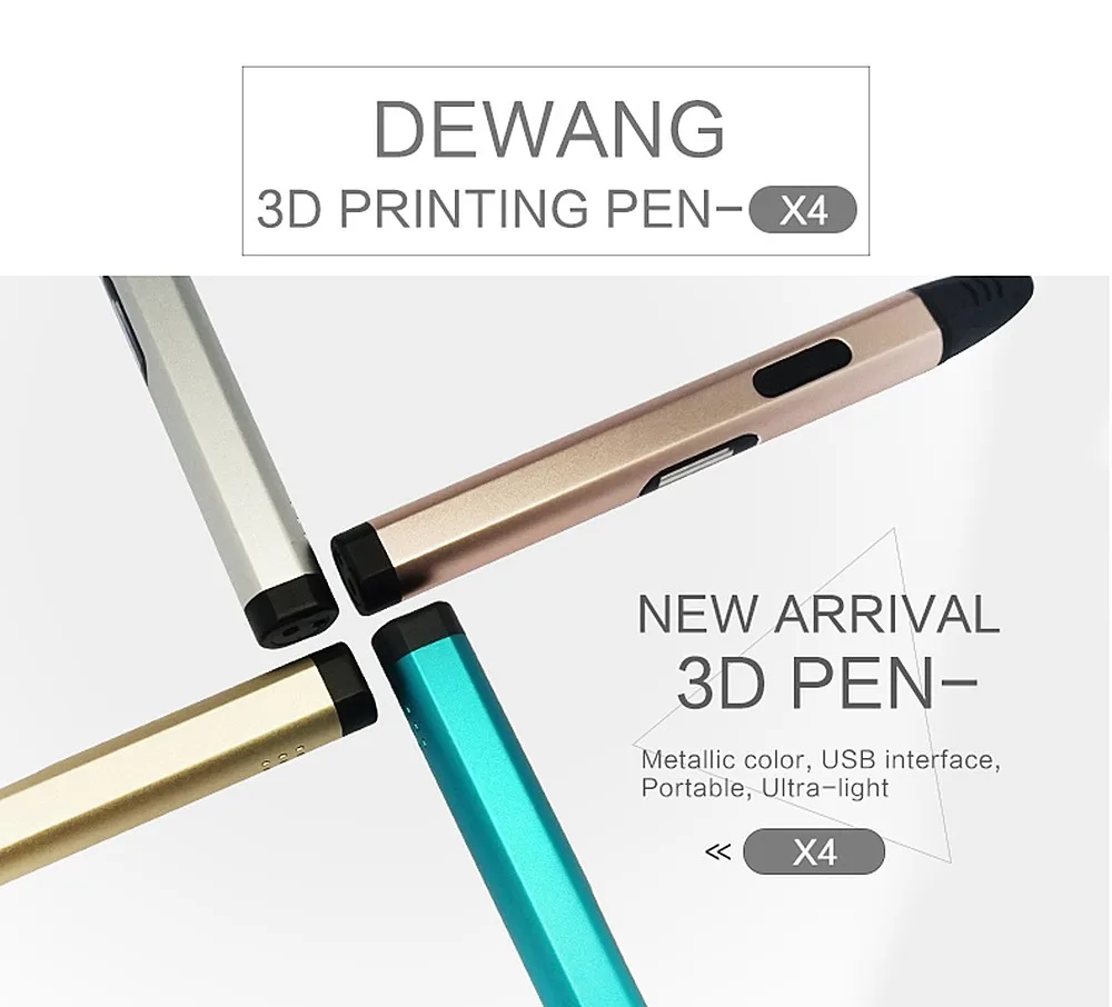 DEWANG 3D Ручка Scribble ручка 200 м ABS нити 3d принтер рождественские подарки печать Ручка 3D Рисунок для школы гаджет в Москву