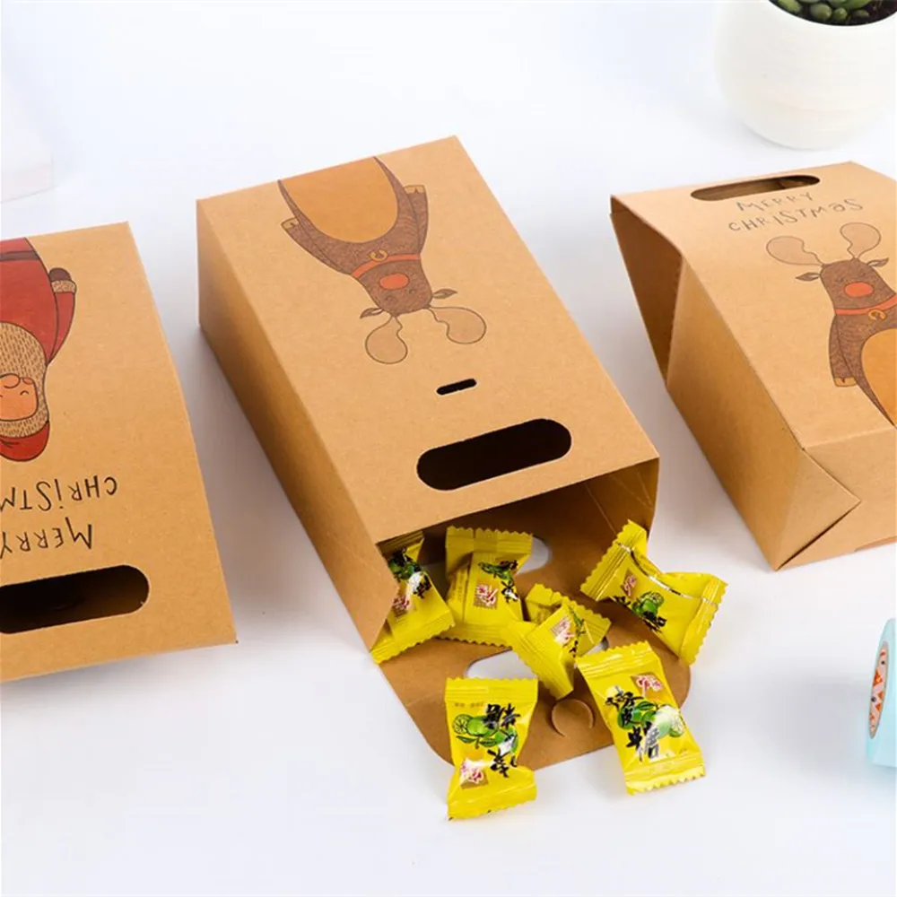 6 шт. бумажные подарочные пакеты в стиле ретро|Носки и держатели для подарков| |