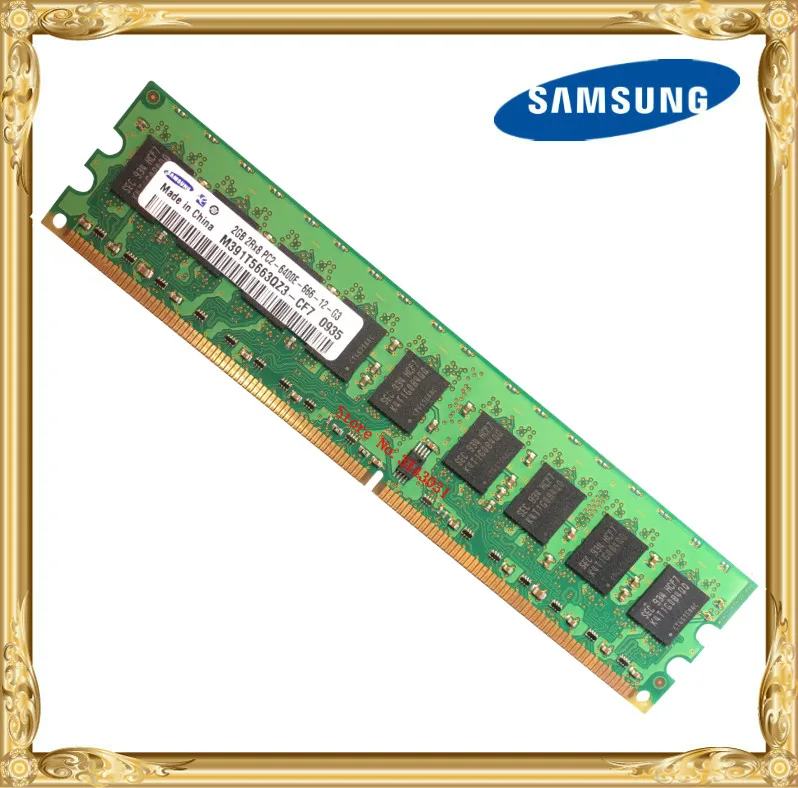 Серверная память Samsung DDR2 2 Гб чистая ECC 800 МГц PC2 6400E UIMM ОЗУ 240pin 6400 2G 2Rx8|ddr2 2gb|memory ddr2memory