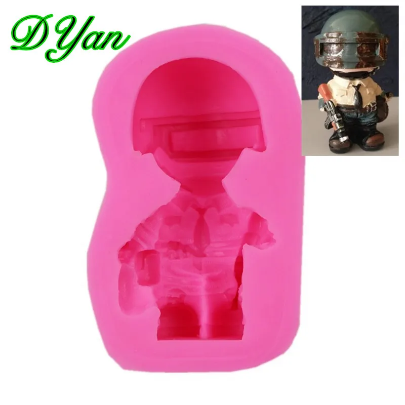 

Jedi Survival Figure Three-Level Head Fondant Cake Mold Chocolate Mold DIY Cake Decoration Mold To Eat Chicken Essential