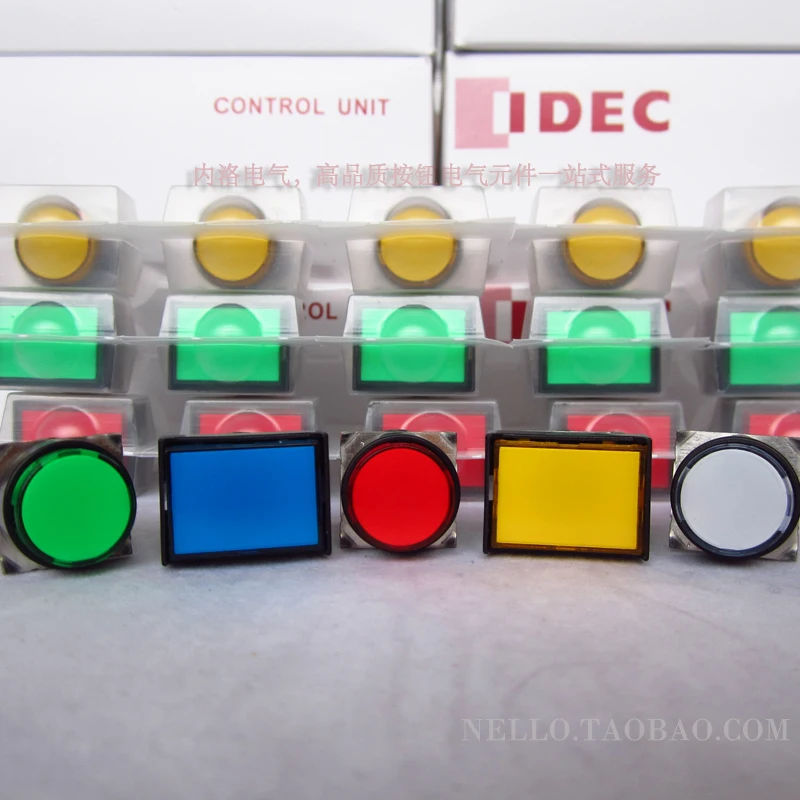 Кнопка нажимной [SA]Japan и the spring IDEC 16 мм круглая самосброс AL6M / HM 1a1b DC24V -- 10 шт./лот |