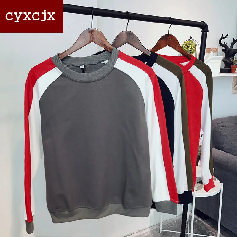 Cyxcjx Лидер продаж бросился 2017 Толстовка Для мужчин одноцветное Цвет длинный рукав