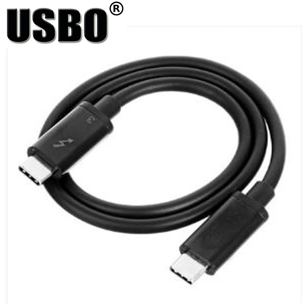 Высокое качество Черный 0 5 м 1 2 USB C Thunderbolt 3 линии передачи данных высокоскоростной