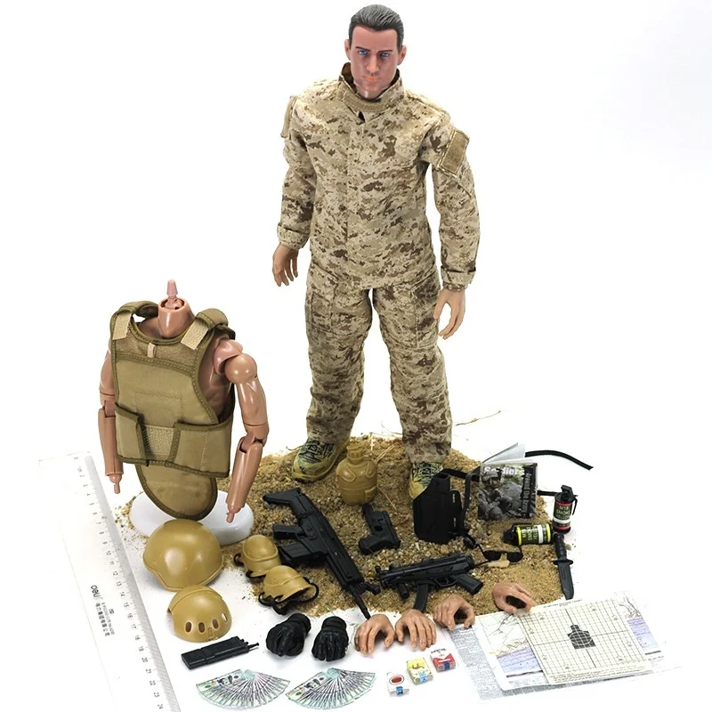 Игрушечный камуфлированный воин 1/6 масштабе 30 см|Игровые фигурки и трансформеры|