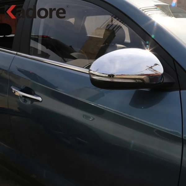 Для hyundai Tucson 2015 2016 2017 2018 2019 ABS Хромированная Боковая дверь зеркало заднего вида