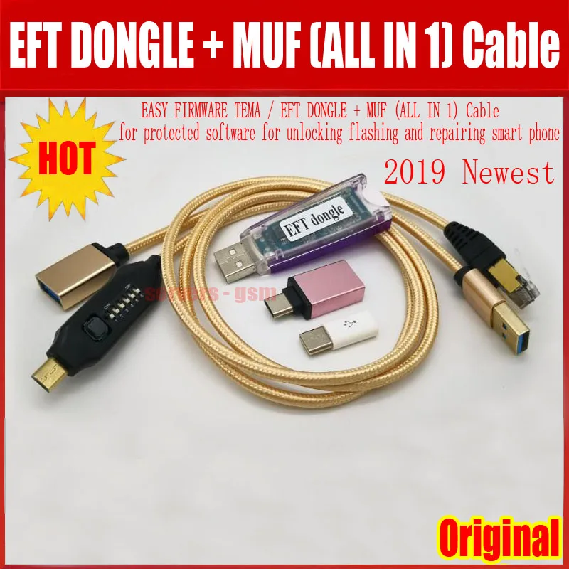 Новая прошивка TEMA/EFT DONGLE + MUF (все в 1) кабель для защиты программного обеспечения