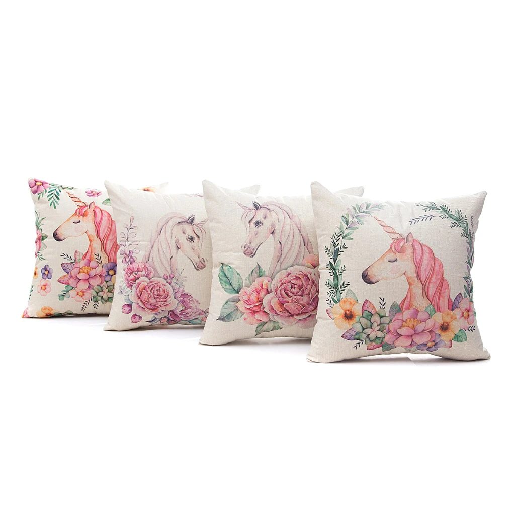 Декоративная наволочка с единорогом для детской комнаты|emoji cushion|cushion fillercushion emoji |