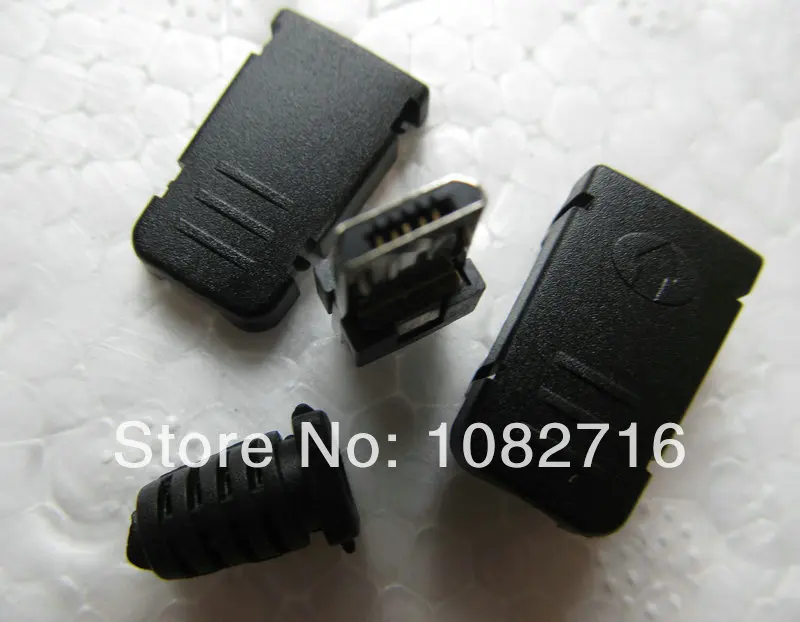 20 комплектов/шт. DIY прямой USB b микро штекер 5 контактов Разъем питания с