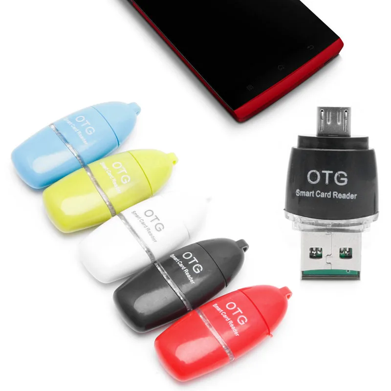 OOTDTY USB адаптер микро OTG к 2 0 TF SD кардридер для Android телефона планшета